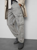 Primark Loose Cargo Jeans for Men – Grey Wash