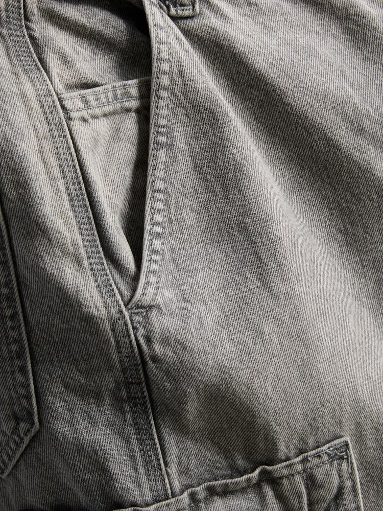 Primark Loose Cargo Jeans for Men – Grey Wash