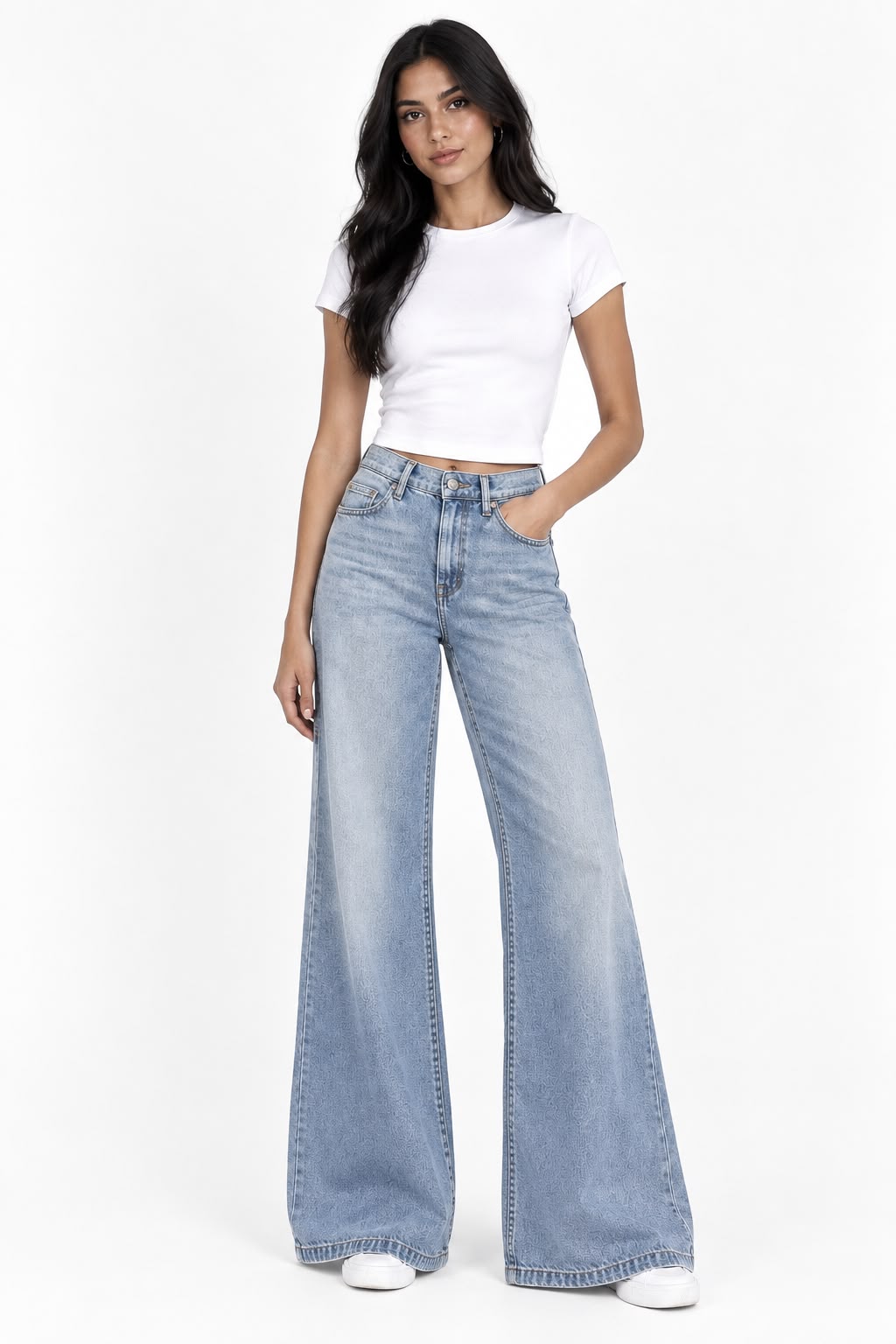 george flare cut denim
