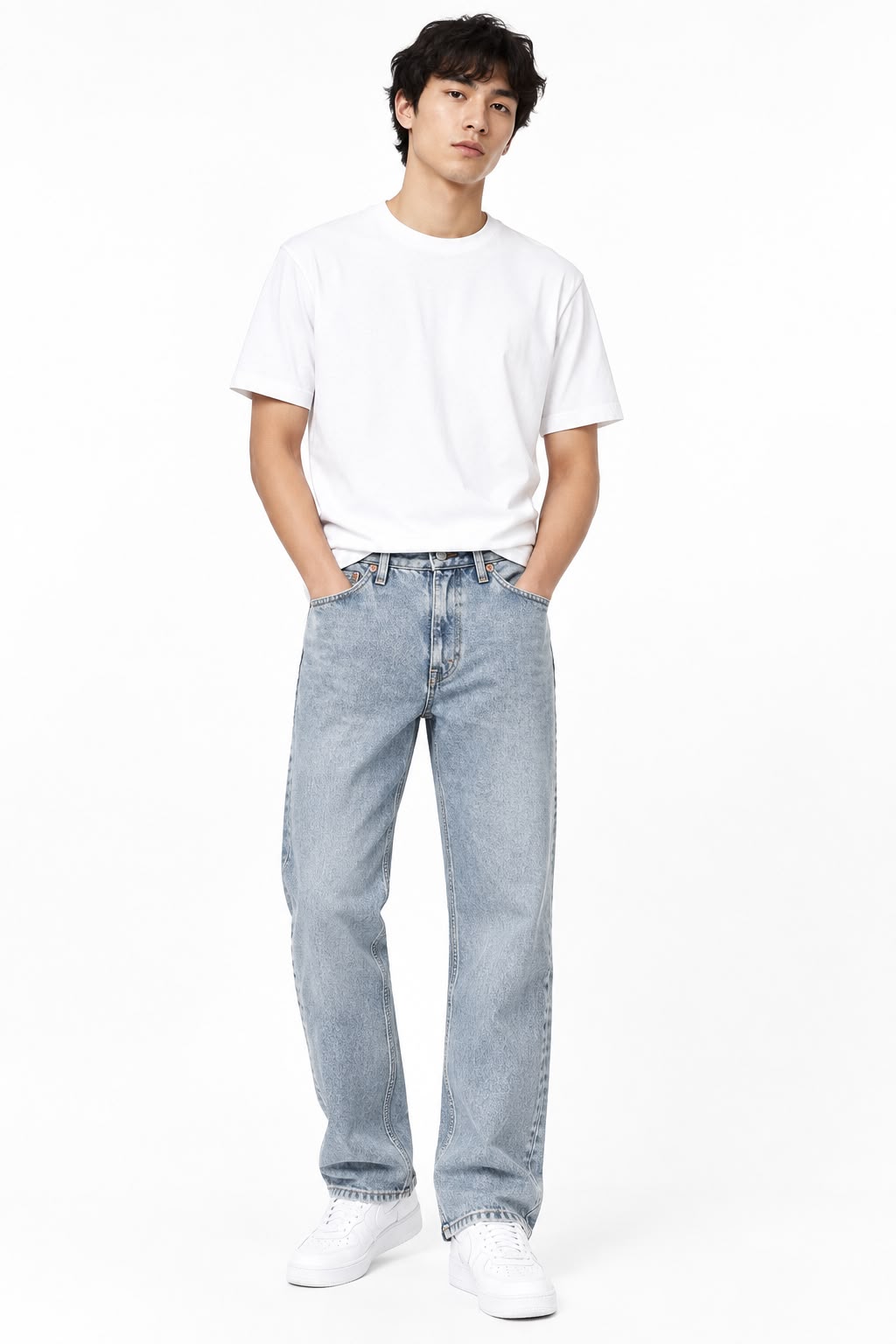 M&S Mid Blue Straight Denim