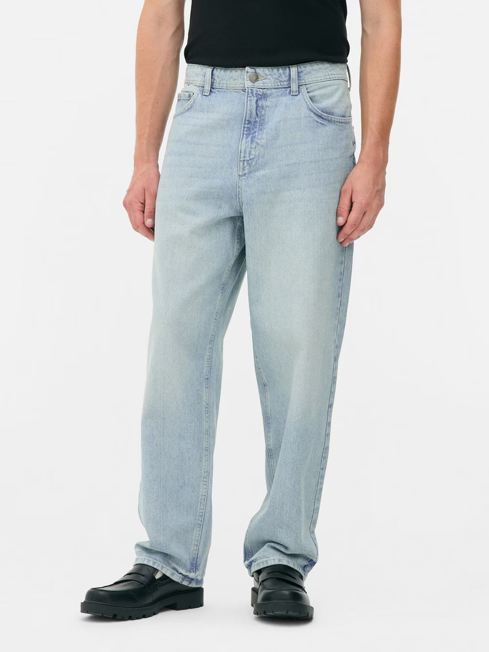 Primark Relaxed Fit Jeans for Men – Light Blue Wash