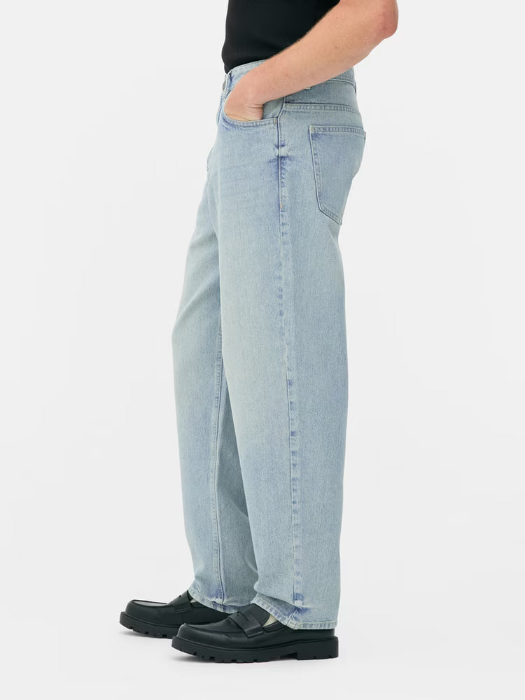 Primark Relaxed Fit Jeans for Men – Light Blue Wash