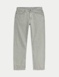 M&S Straight Fit Jeans for Men – Light Grey
