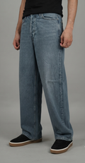 Weekday Baggy Jeans for Men – Washed Grey Blue