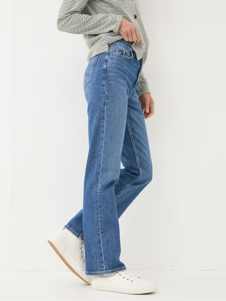 FatFace Straight Fit Jeans for Women – Blue Wash