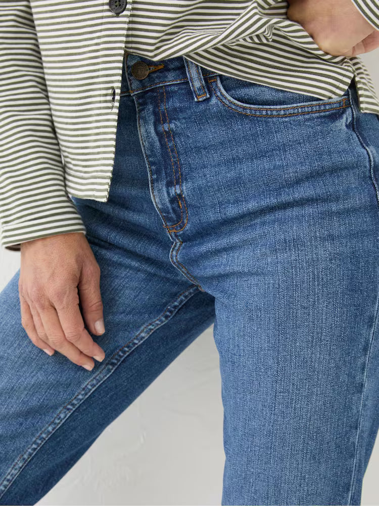 FatFace Straight Fit Jeans for Women – Blue Wash